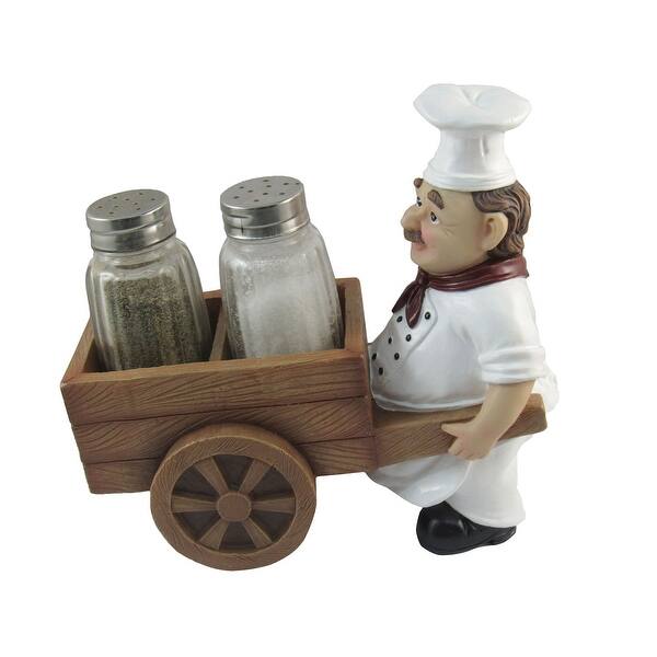 Shop Dwk Chef With Wheelbarrow Cart Salt And Pepper Shaker Set