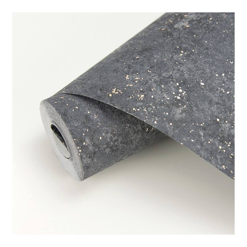 Brewster Drizzle Charcoal Speckle Wallpaper - 27.5 x 396 x 0.025