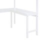 preview thumbnail 25 of 24, Full Size Wood Full Loft Bed Frame with Shelf and Ladder, High Fence, Space Saving, for Dormitory Bedroom Boys Girls Adults