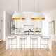 preview thumbnail 6 of 200, Industrial Oversized Metal Dome Pendant Light - Modern Farmhouse 23in - Off-White