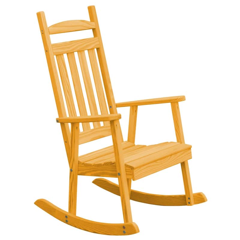 Pine Classic Porch Rocker - Natural Stain