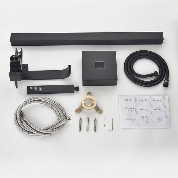 SingleHandle Floor Mounted Waterfall Freestanding Tub Filler with