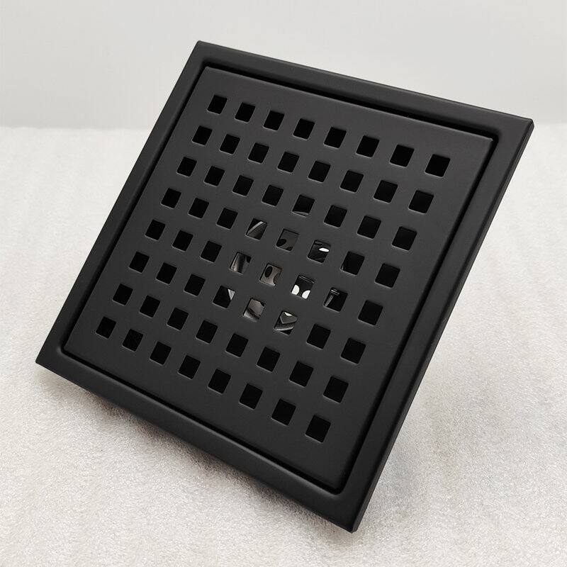 Oceanic Linear Shower Drain, Marine-grade 316 Stainless Steel, Grid Cover with Hair Strainer