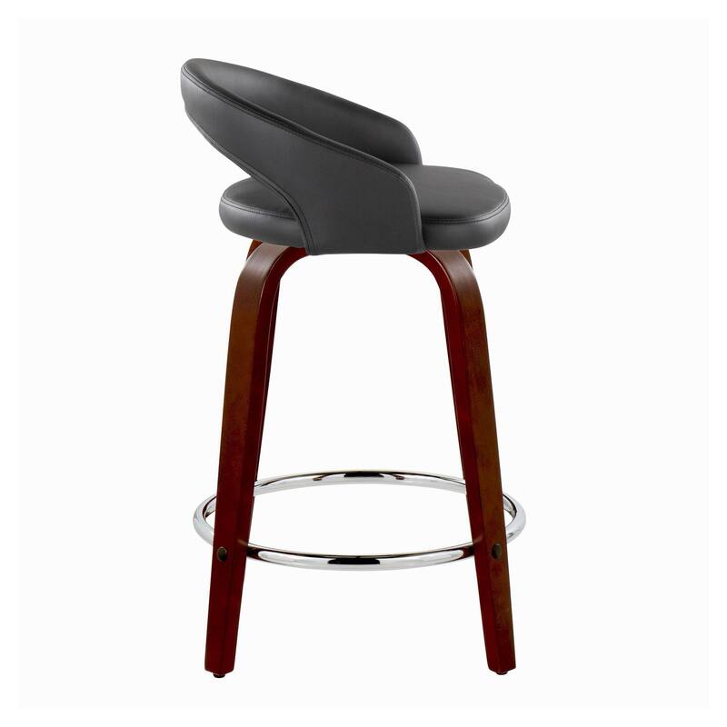 Grotto Upholstered 24" Fixed-Height Counter Stool - Set of 2