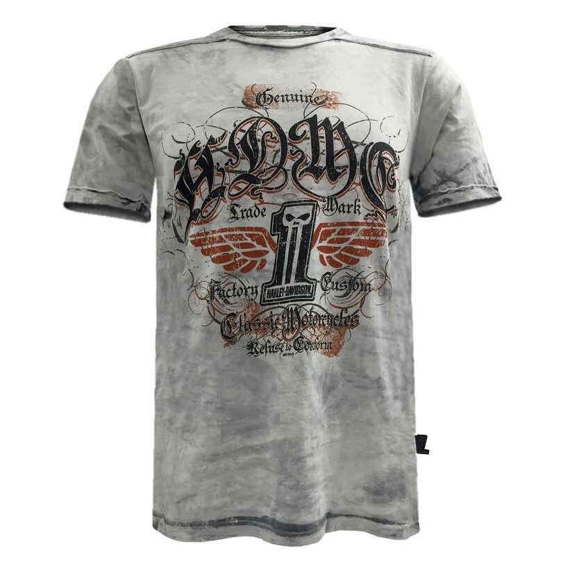 Shop Harley Davidson Men S Black Label Grind Short Sleeve Washed T