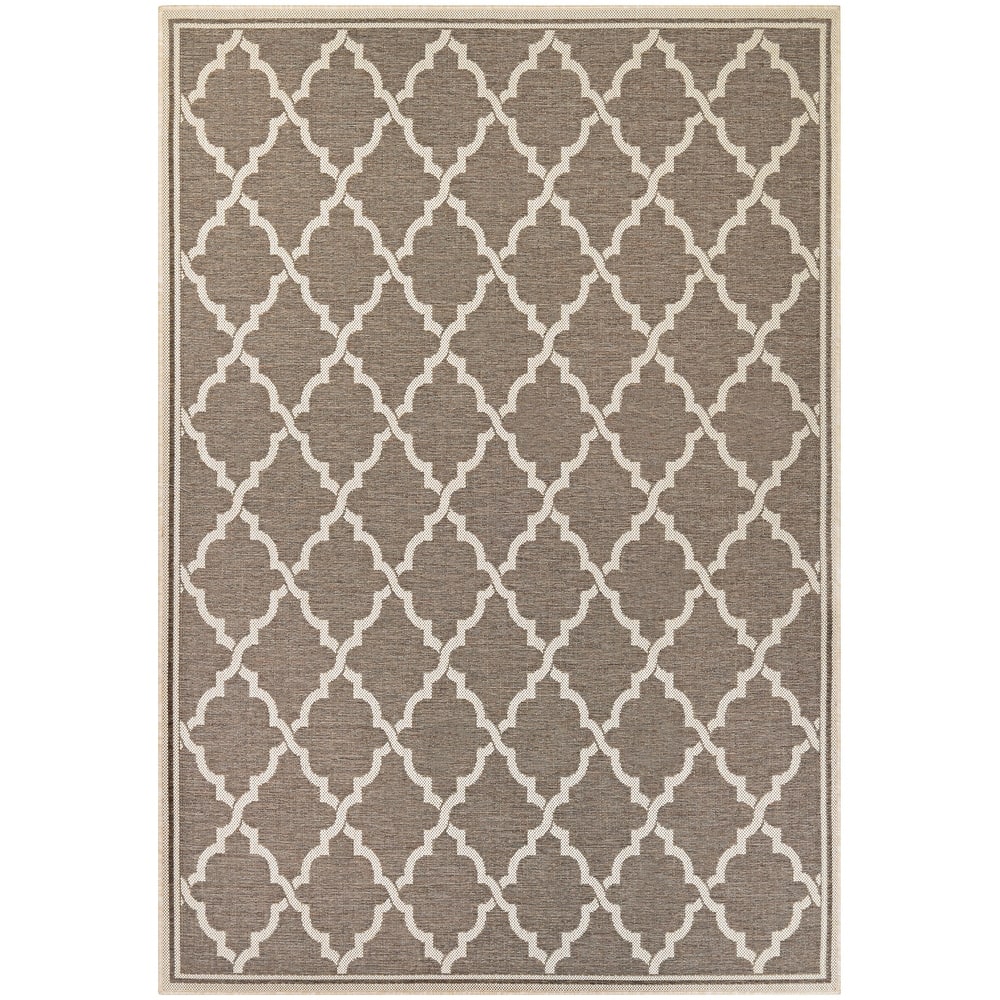 Dream Decor Rugs Samantha Casbah Taupe Ivory Indoor Outdoor Area Rug