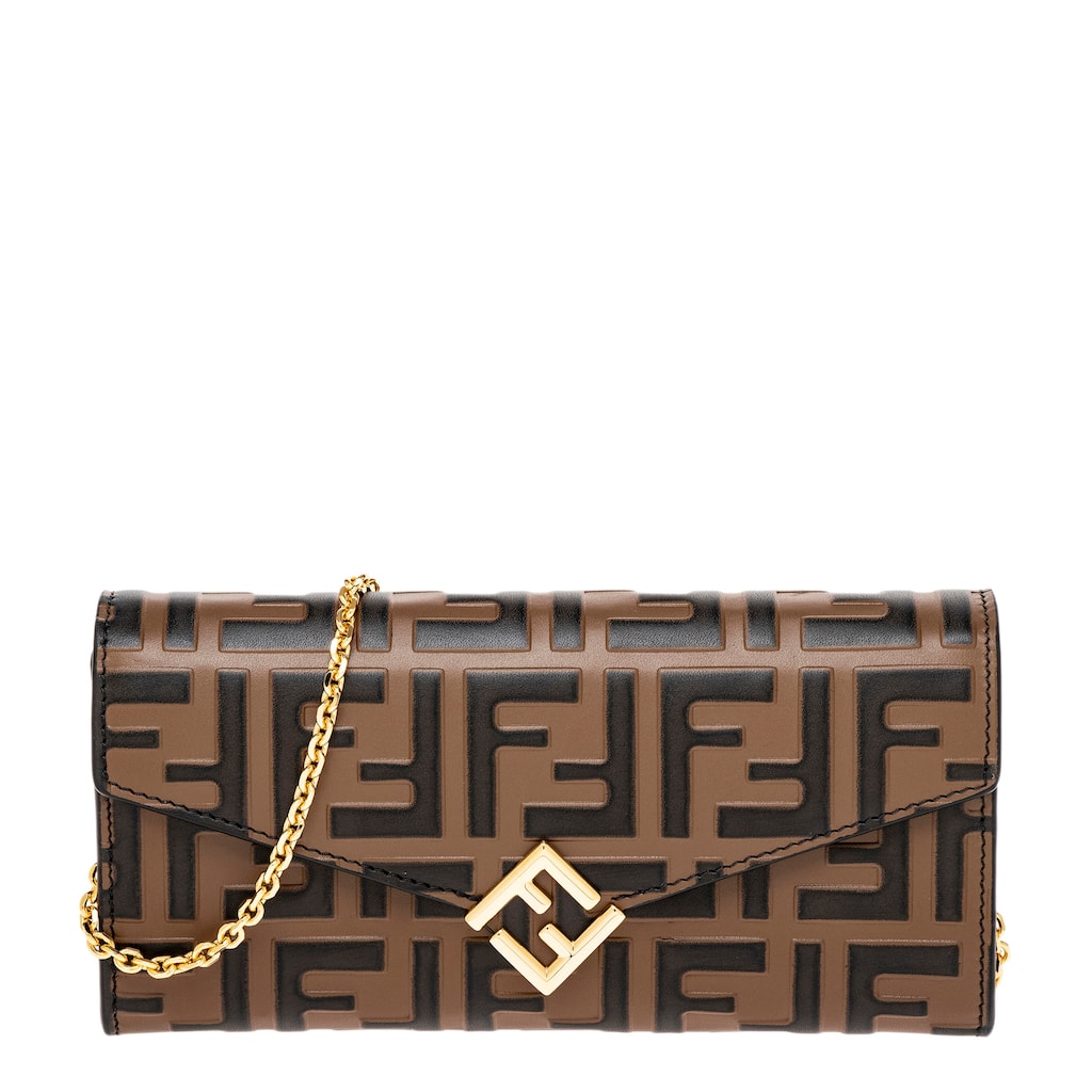 Fendi Baguette Continental Wallet on Chain