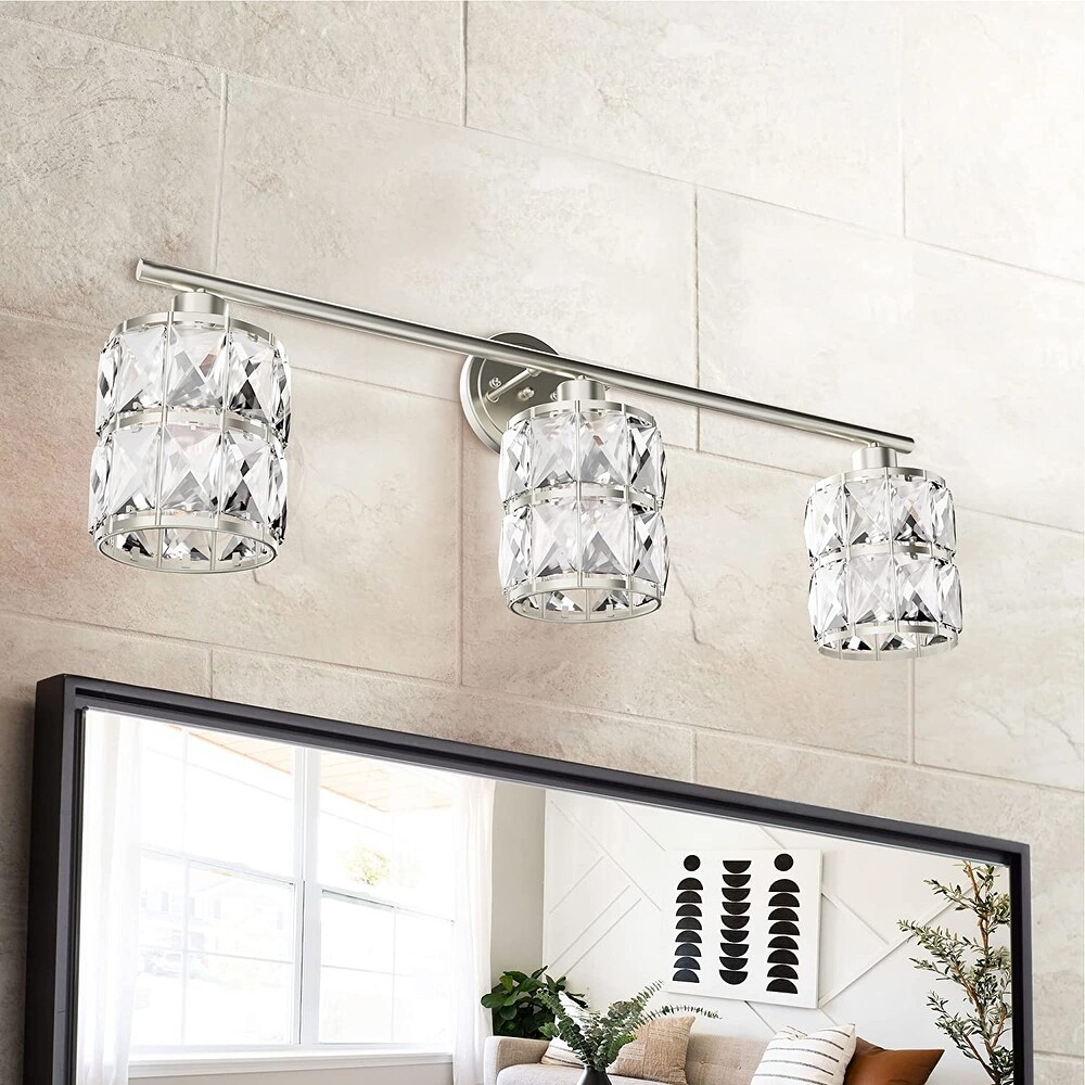 crystal bathroom lights