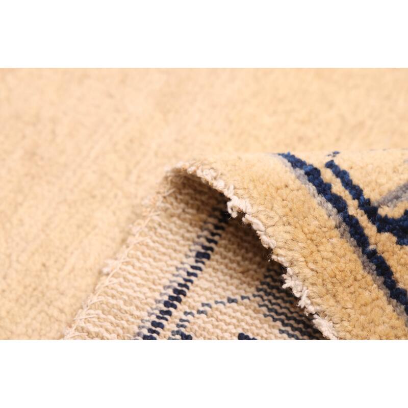 ECARPETGALLERY Hand-knotted Aubusson Cream Wool Rug - 6'0 x 9'0