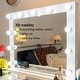 preview thumbnail 23 of 26, Boahaus Elara Extra-Large Vanity Desk with 11 Drawers – Smart LED Mirror & Speakers, Hollywood Lights, or Standard Mirror