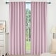 preview thumbnail 9 of 109, Deconovo Back Tab Blackout Curtains (2 Panel) 38W x 45L - Lavender