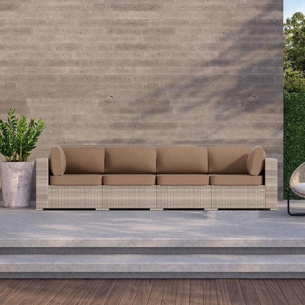14-piece Patio Furniture ，6-seat Outdoor Cushion - 25.6*25.6*4in
