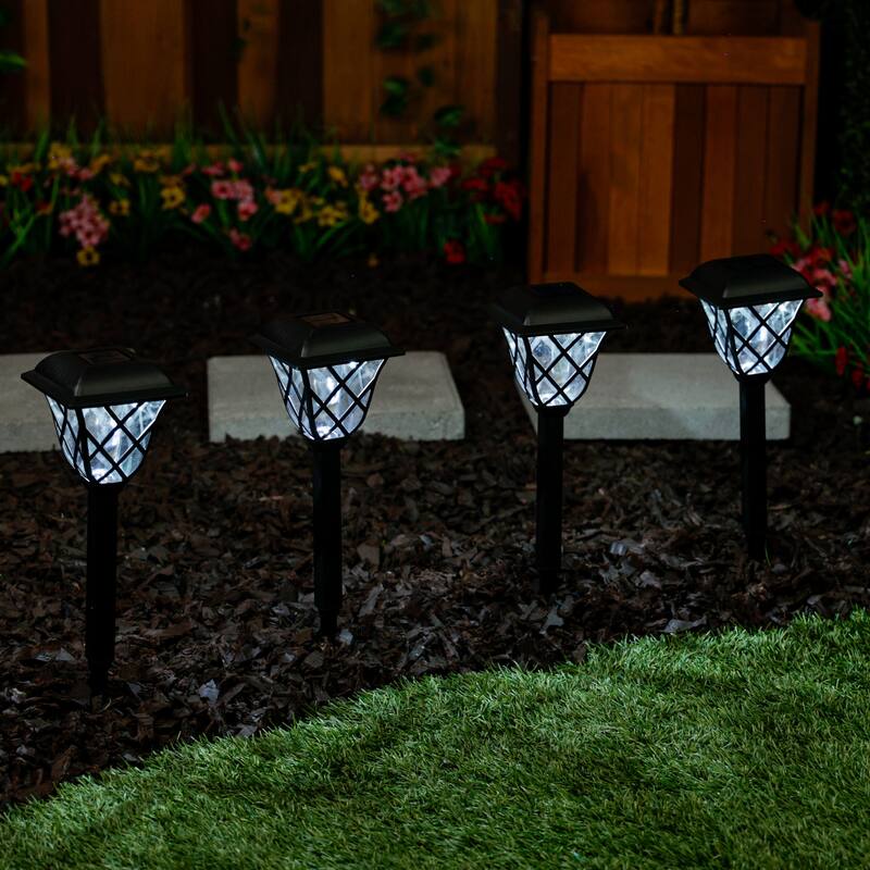 Solar Pathway Stake with Light - Set of 4