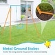 preview thumbnail 9 of 16, Gymax Toddler Swing Heavy Duty Metal Swing Set w/ A Frame Adjustable