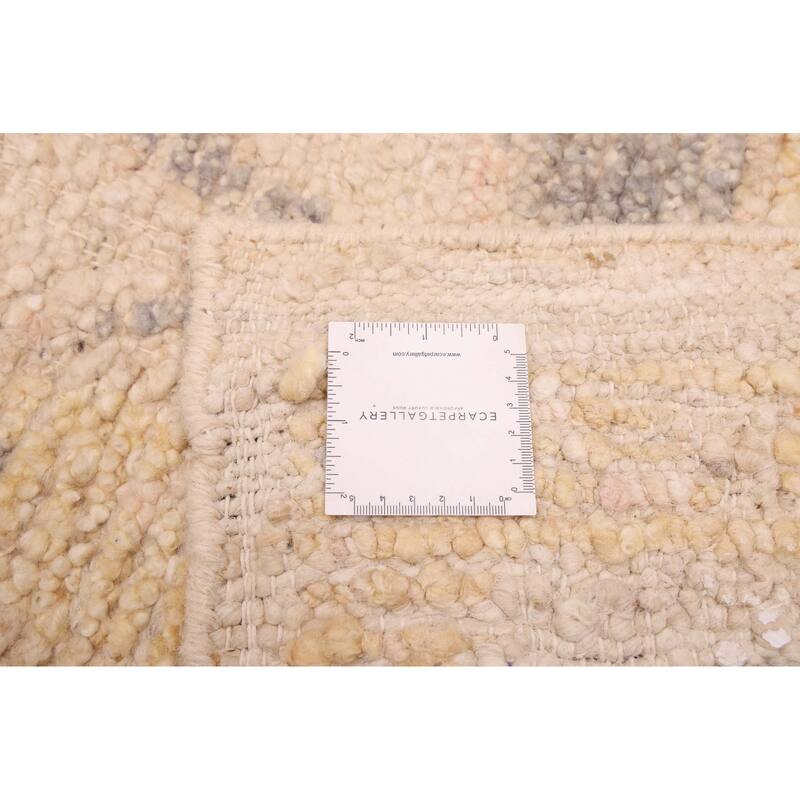 ECARPETGALLERY Hand-knotted Looma Ivory Wool Rug - 8'3 x 9'9