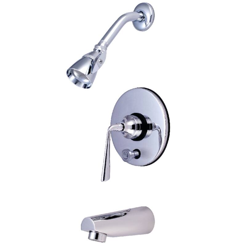 Kingston Brass Silver Sage Tub and Shower Trim Package with 1.8 GPM