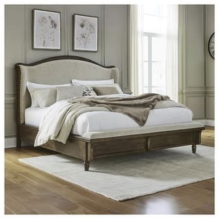 Signature Design by Ashley Sturlayne Brown/Beige Upholstered Panel Bed