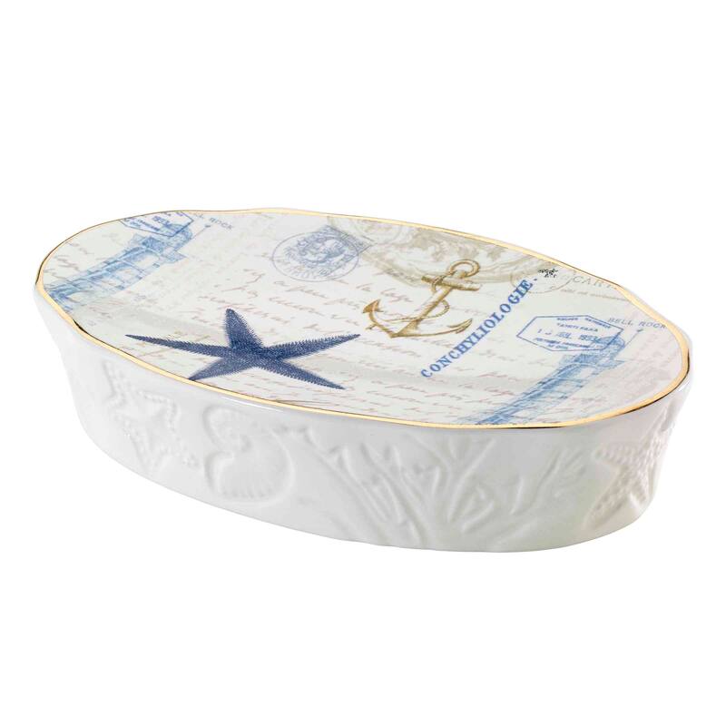 Avanti Linens Antigua Soap Dish - Ivory - Soap Dish