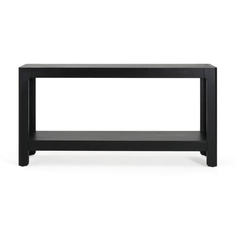 Mirod Modern Farmhouse Console Table,Elegant Minimalist Design with Premium Wood Veneer and Rounded Corners