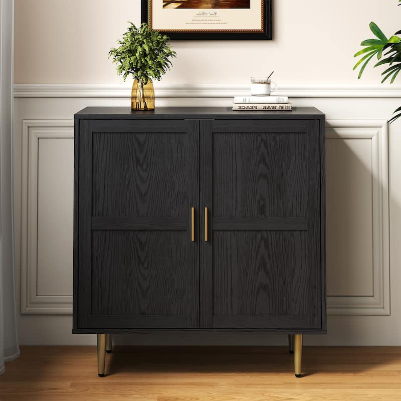 2-Door Storage Cabinet with Adjustable Shelves