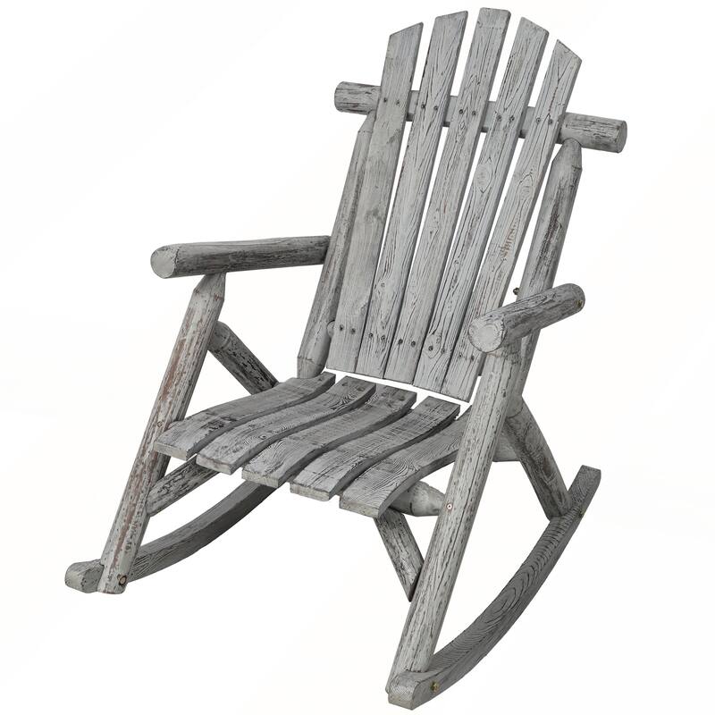 Durable Wooden Porch Rocker Chair for Outside