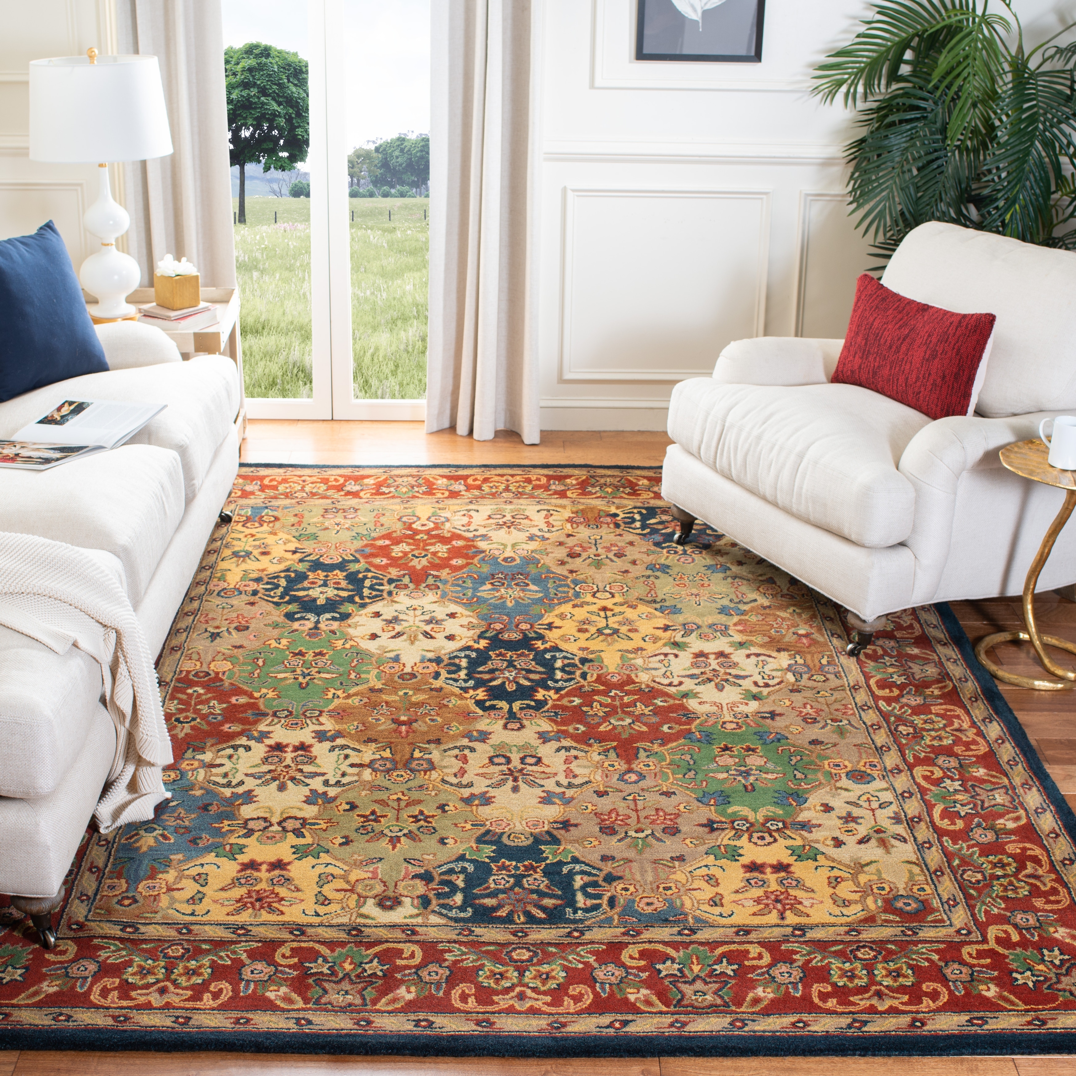 SAFAVIEH Handmade Heritage Reptilian Traditional Oriental Wool Rug