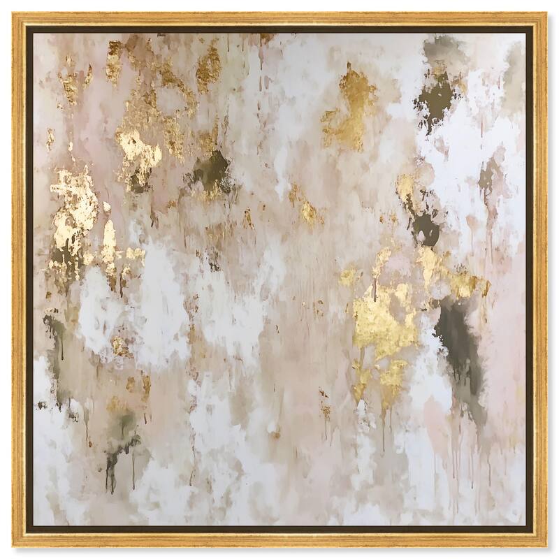 Golden Glimmer Gesture II Canvas by Art Remedy - Gold - 40" x 40"