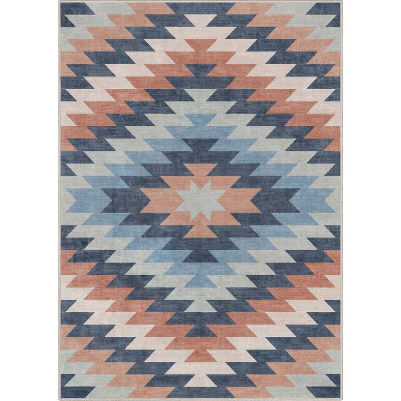 Well Woven Apollo Albuquerque Southwestern Machine Washable Area Rug