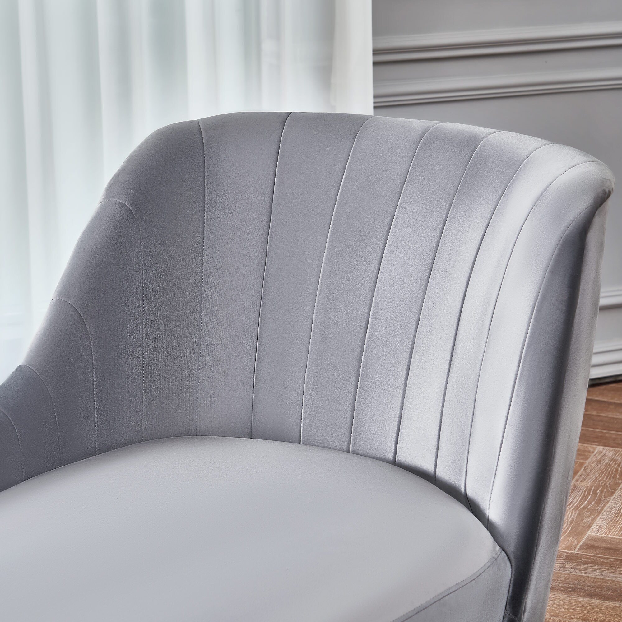 Coastal farmhouse theron chaise lounge upholstery top