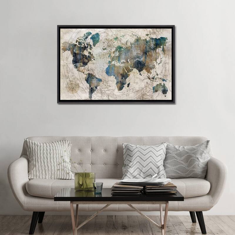 iCanvas "Celestial Map " by Isabelle Z Framed