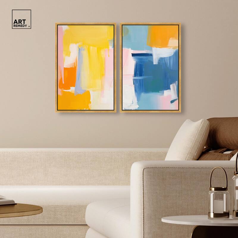 Skyward Radiance I Canvas Set of 2 by Art Remedy