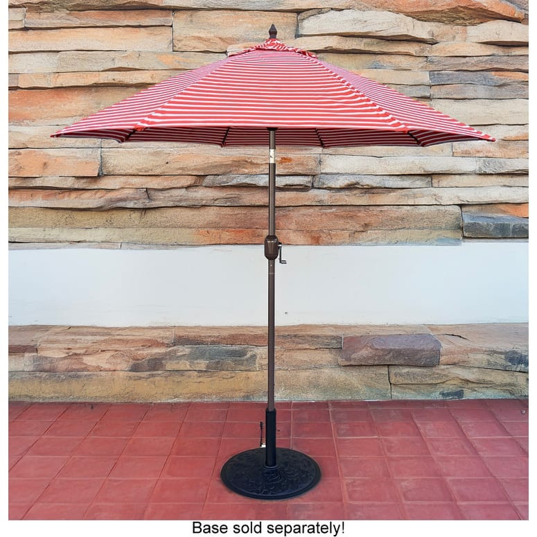 Tropishade 7.5' Market Umbrella with Sunbrella 58031 Shore Flame