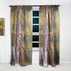 preview thumbnail 2 of 5, Designart 'River Lines With Stones In Beautiful Forest' Traditional Curtain Panels