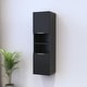preview thumbnail 2 of 11, Meble Furniture Madera 05 Wall-Mounted Matte Bookcase 13.6W x 13.8D x 47.2H Inches European Modern Design