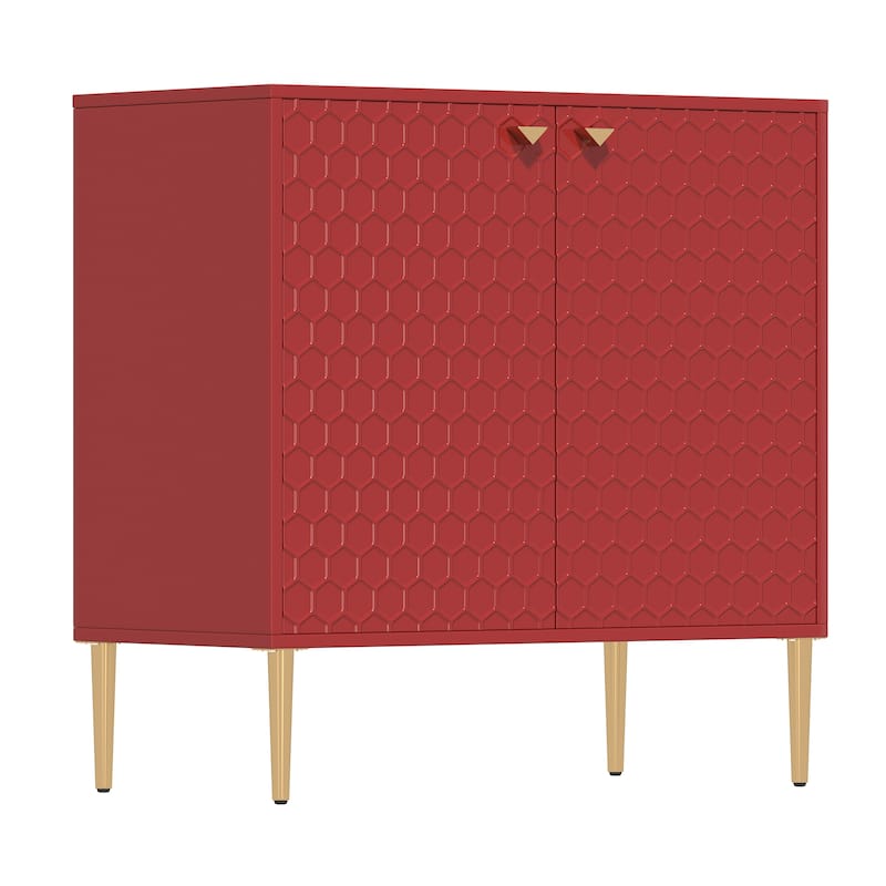 2 Door Sideboard Locker Media Storage Accent Cabinet