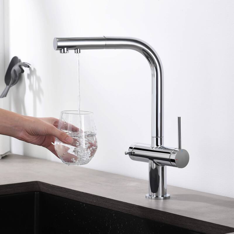 Circular 2-in-1 Water Filter Kitchen Pull Out Faucet