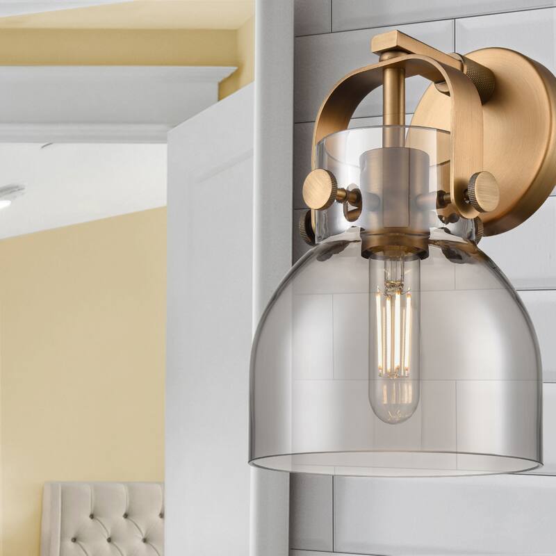 Innovations Lighting Pilaster II Bell - 1 Light 7" Wall-Mounted Sconce