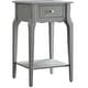 preview thumbnail 20 of 25, Daniella 1-Drawer Wood Storage Accent End Table by iNSPIRE Q Bold Grey