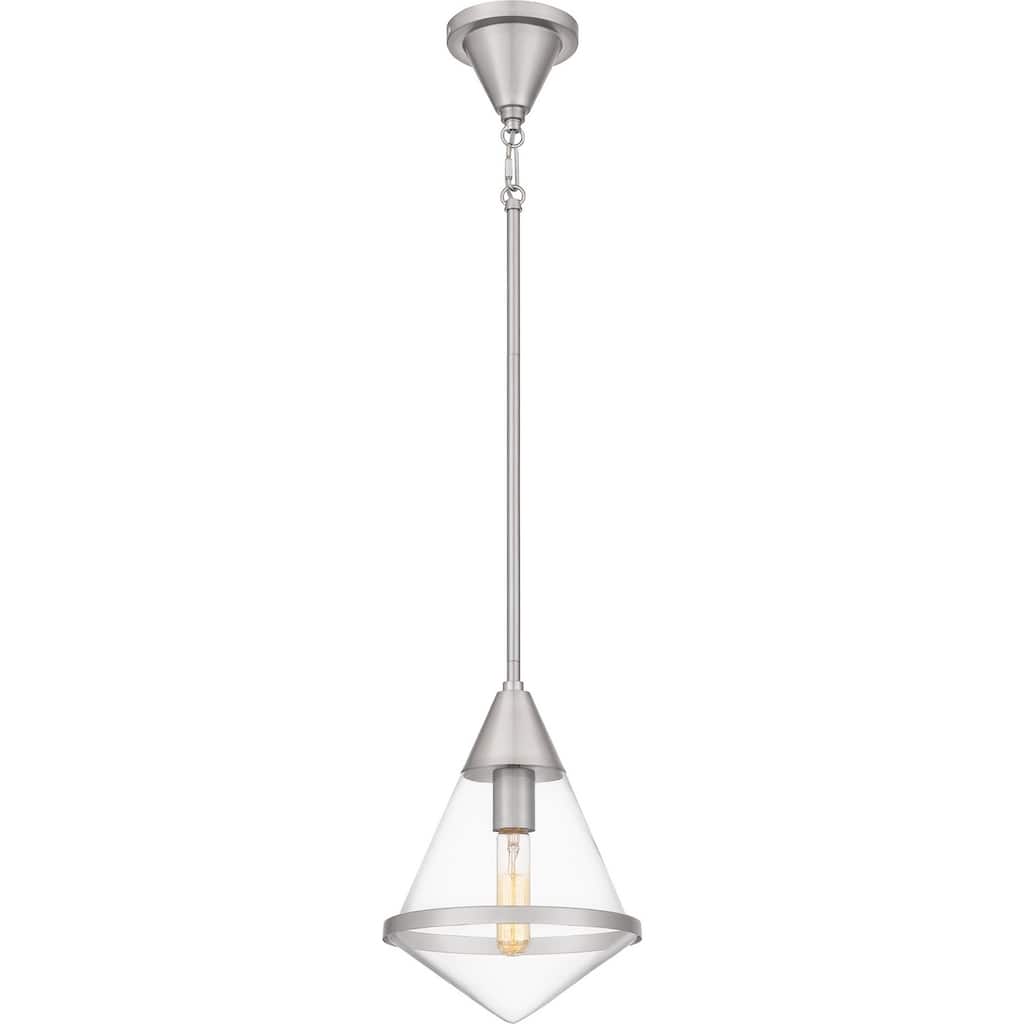 Quoizel Piccolo Pendant 1-Light Mini Pendant in Brushed Nickel