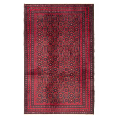 ECARPETGALLERY Hand-knotted Teimani Navy Wool Rug - 4'0 x 6'4