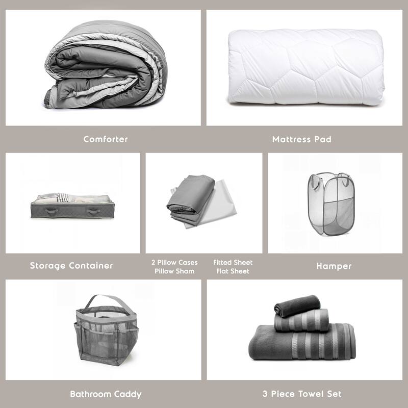 Empyrean Back to College Kit with Ice Pillow/ Down Alternative Pillow