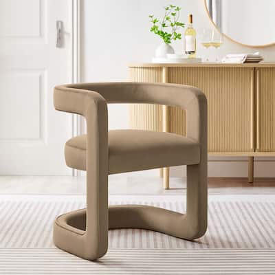 Winslow Barrel Performance Velvet Dining Chair