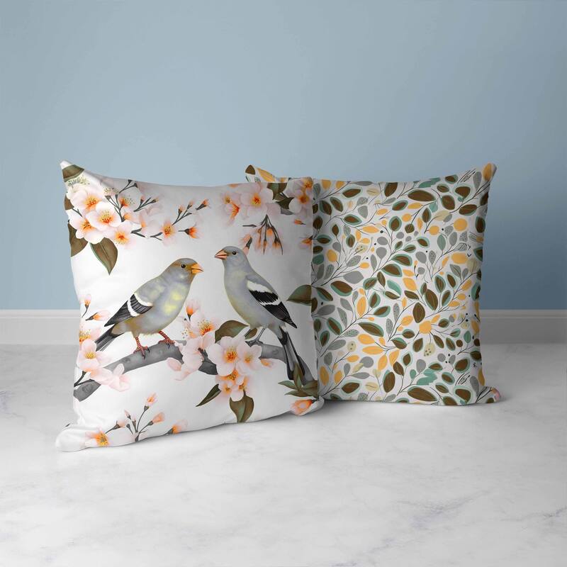 Goldfinch Haven Faux Suede Reversible Throw Pillow Silver and Orange