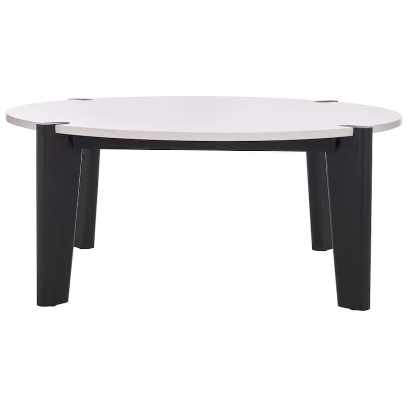 SAFAVIEH Couture Sarma Marble Top Round Coffee Table - 40 In. W x 40 In. D x 16 In. H - 40"W x 40"D x 16"H