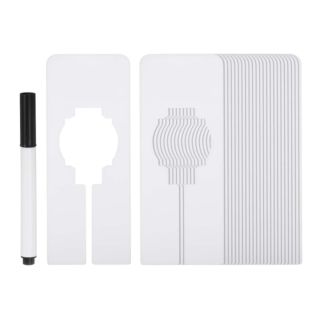24pcs Clothes Dividers, Clothing Rack Rectangle Dividers w Marker Pen