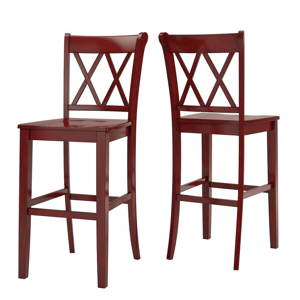 Eleanor X Back Bar Height Chairs (Set of 2) by iNSPIRE Q Classic