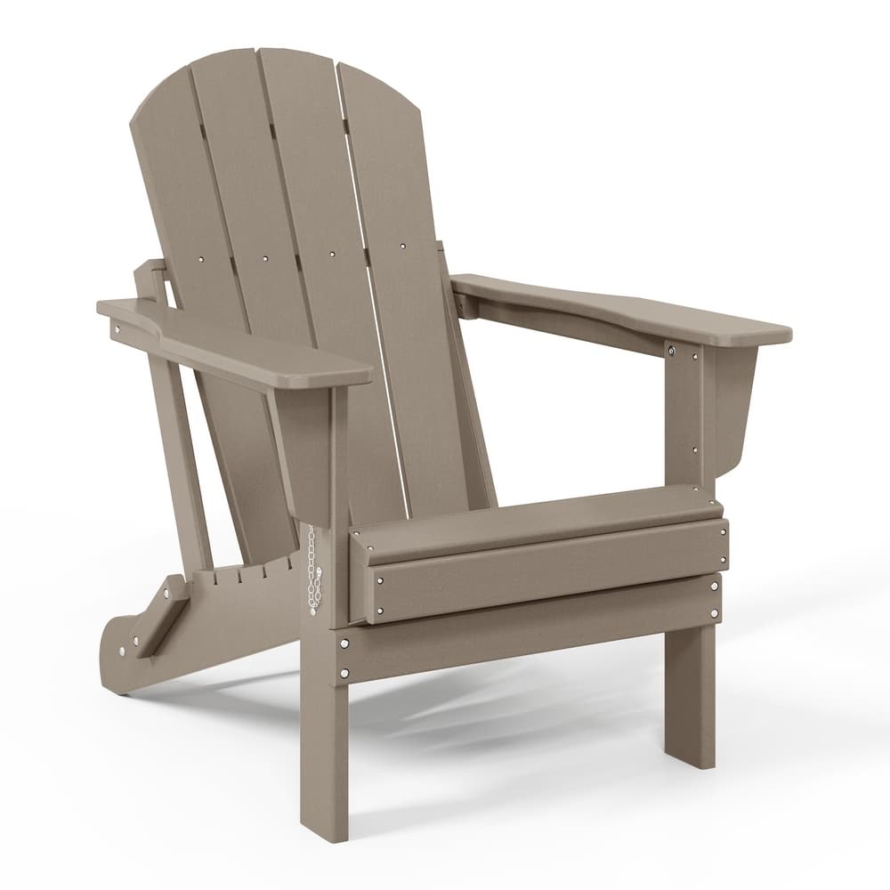 Laguna Fade Resistant All Weather Outdoor Patio Folding Adirondack Chair