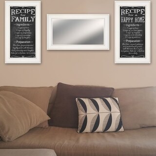 TrendyDecor4U Farmhouse "Family Recipe" Framed Print Wall Art by Pam ...