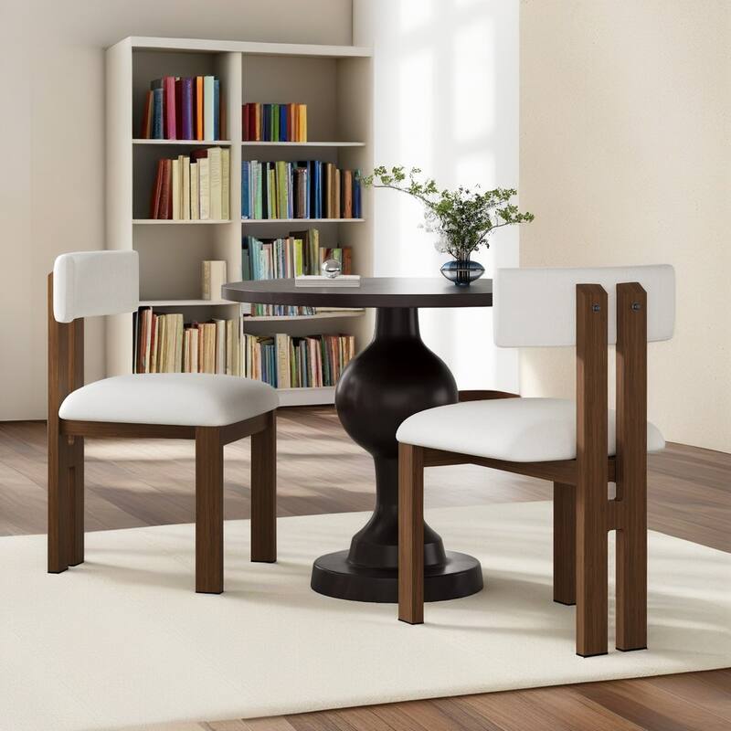 Roomfitters Dining Set Round Aluminum Table Upholstered Chairs Metal Legs