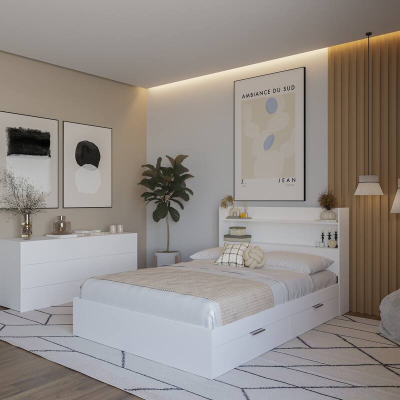 Hunter Platform Bed with Headboard